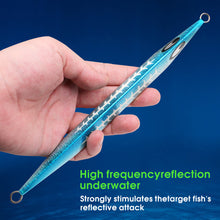 Load image into Gallery viewer, SANLIKE Slow Metal Jig Jigging Bait Fishing Lure Saltwater Falling Jig Slow Pitch Jig Blue 100g 200gFish Lures