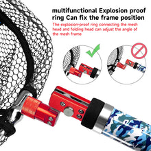 Load image into Gallery viewer, SANLIKE Folding Joint 1/2inch Thread Stainless Steel Fishing Rod Dip Net Adapter Joints Connector Fishing Tool Accessories