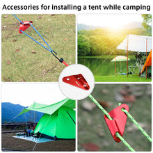 Load image into Gallery viewer, SANLIKE 10pcs Triangles Buckle Paracord Fastener Tent Rope Buckles Aluminum Alloy Outdoor Camping Wind Rope Stopper Portable