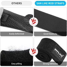 Load image into Gallery viewer, SANLIKE 10 Pcs Fishing Rod Ties Bracket Strap Belt Waistband Sling Fastener Elastic Bandage Fishing Accessories Tackle Tools