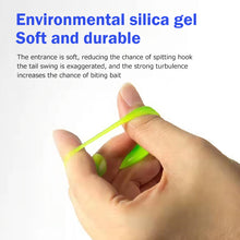 Load image into Gallery viewer, SANLIKE 10pcs Soft Plastic Fishing Lures Set Soft Bait T Tail Soft Bug Swimbaits Silicon Rubber Jig Fishing Bait Softworm Tackle
