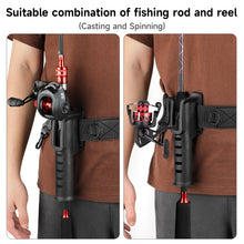 Load image into Gallery viewer, SANLIKE Fishing Rod Pole Inserter Multi Color Adjustable Fishing Rod Belt Fishing Rod Belly Support Holder Fishing Tackles Tool