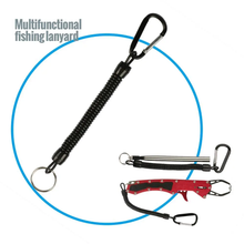 Load image into Gallery viewer, SANLIKE 8PC Fishing Rowing Ropes Lanyards Retention String Rope Fishing Camping Snap Secure Lock Fishing Tackle Tool Accessories