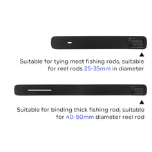 Load image into Gallery viewer, SANLIKE 10 Piece Blue Fishing Rod Ties Straps Sling Fasteners Elasticated Bandages Fishing Rods Outdoor Fishing Accessories