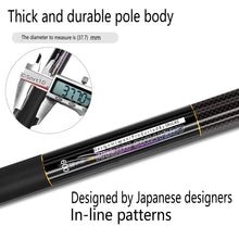 Load image into Gallery viewer, SANLIKE 6m Fishing Net Carbon Fiber Pole Telescoping Foldable Landing Handle Rod for Carp Fishing Tackle Catching Releasing Tool