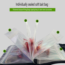 Load image into Gallery viewer, Portable self-sealing bag soft bait fake bait storage bag waterproof wear-resistant multifunctional fishing tackle storage bag