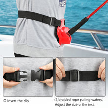 Load image into Gallery viewer, SANLIKE Fishing Combat Belt Adjustable Fishing Belly Top Hook Removal Tool Stainless Steel Hook UnhookerFishing Tool Accessories