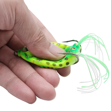Load image into Gallery viewer, SANLIKE 5PCS Saltwater Freshwater Lures Frog Fishing Lures Soft White Double Hooks Artificial Wildlife Fishing Hooking Tools
