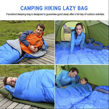 Load image into Gallery viewer, SANLIKE Ultralight Sleeping Bag Hooded Thick Cotton Sleeping Bag with Compression Pouch for Outdoor Camping and Hiking
