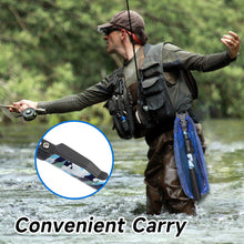 Load image into Gallery viewer, SANLIKE 1.1M Telescopic Collapsible Landing Net Fibreglass Rods Fishing Nets Retractable Rod Handles Fishing Accessories