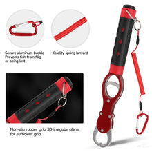 Load image into Gallery viewer, SANLIKE Fish Lip Grip Multifunctional Portable Fishing Gripper 360° Rotatable Rubber Handle Lanyard with Weighing Scale Tackle