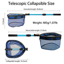 Load image into Gallery viewer, SANLIKE 104cm Fishing Net Telescopic Pole Collapsible Handle Landing Net Catch Fish Mesh Ultralight Portable Tool Accessories