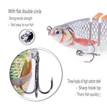 Load image into Gallery viewer, SANLIKE 10cm/15g Road Runner Multi-Section Lure 7-Section Bionic Lure Submerged Depth Lure Weighted Noise Balls Fishing Gear