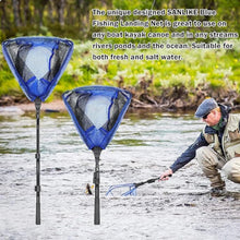Load image into Gallery viewer, SANLIKE 1.8M Fishing Net Fiberglass Pole Folding Landing Handle Net Telescoping Rod for Easy Catch Release Carp