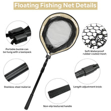 Load image into Gallery viewer, SANLIKE Folding Fishing Net Length 2M Retractable Collapsible Telescoping Carbon Tube Pole Fishing Landing Net
