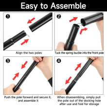 Load image into Gallery viewer, SANLIKE 2-Piece 190cm Iron Tent Pole Adjustable Tarpaulin Pole Tarpaulin Awning Camping Iron Pole Spring Hook Pole