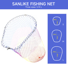 Load image into Gallery viewer, SANLIKE Fishing Net Head Aluminum Alloy Foldable Extending Frame Nylon Dip Net 12mm Screw Fishing Equipment Accessories
