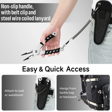 Load image into Gallery viewer, SANLIKE Aluminium Fishing Plier Tungsten Carbide Knife Rustproof Fish Hook Removal Line Cutting Fish Grabber Fishing Accessories