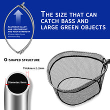 Load image into Gallery viewer, SANLIKE 3m/5m/6m Fishing Net Carbon Portable Retractable Collapsible Landing Handlebar PE Net with Grey Adaptor Fishing Gear