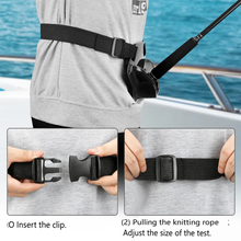 Load image into Gallery viewer, SANLIKE Fishing Combat Belt Adjustable Fishing Belly Top Hook Removal Tool Stainless Steel Hook UnhookerFishing Tool Accessories