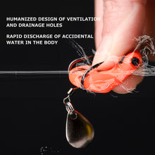 Load image into Gallery viewer, SANLIKE 6pcs Fishing Lure Soft Artificial Silicone Bait Modified Bionic Jump Frog Double Hook Thunder Frog Bait Lure Wobblers