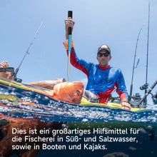 Load image into Gallery viewer, SANLIKE 60cm Fishing Spear Hook Aluminum Alloy Handle Stainless Telescopic Fishing Gaff Ice Sea Fishing Tackle Accessories