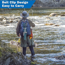 Load image into Gallery viewer, SANLIKE Folding Landing Net with Extra Long Telescopic Pole Handle Foldable rubber-coated net for easy catch and release