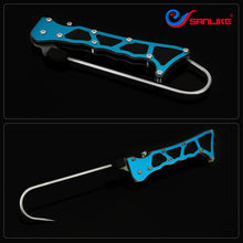 Load image into Gallery viewer, SANLIKE Blue Portable Collapsible Fishing Hook Stainless Steel Fishing Spear Hook Clip Lip Gripper Fishing Accessories