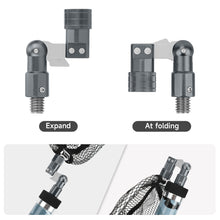 Load image into Gallery viewer, SANLIKE Fishing Net Pole Folding Joint 1/2inch 12mm Landing Net Fishing Rod Adapter Joints Connector Aluminum Alloy Fishing Tool