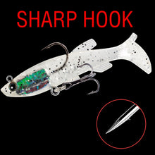 Load image into Gallery viewer, 5pcs Lua Bait Pack Leader Fish 13g/8.5cm Soft Bait Anti Bottom Hanging Long Casting Simulated Soft Fish Double Hook Design