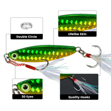 Load image into Gallery viewer, SANLIKE 6pcs Teppan Bait Jigger Lead Metal Jig Slow Jigger Trolling VIB Metal Sequin False Bait Hard Lure