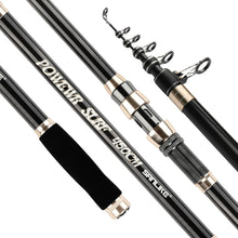 Load image into Gallery viewer, SANLIKE Fishing Rods Sea Fishing Carbon Fibre Telescopic Ultra Light Portable Swinging Small Casting Bait Fishing Rods Tackle Travel Fishing Rods