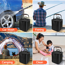 Load image into Gallery viewer, SANLIKE Portable Live Fishing Bucket EVA Thickening Catch Folding Fish Box with Handle Transparent Bag for Outdoor Fishing Tool