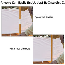 Load image into Gallery viewer, SANLIK 2 Set Tent Poles Aluminum Tarp Poles Easy Adjustable Collapsible Camping Sunshade Support Rod Outdoor Tool