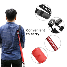 Load image into Gallery viewer, SANLIKE 3m Red Portable Fishing Net Carbon Long Handle Telescopic Collapsible Floor Pole Compact Belt Catch Fishing Net Pole