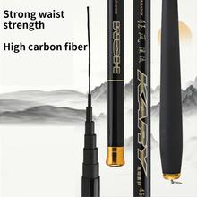Load image into Gallery viewer, SANLIKE Ultralight soft tuned stiff hand rod Short section stream fishing rod Telescopic carbon fibre fishing rod