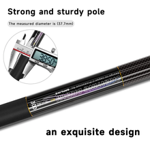 Load image into Gallery viewer, SANLIKE 7m Extendable Fishing Landing Net Pole Telescopic Non Slip Carbon Fiber Handle Net Rod Fishing Tool Accessories