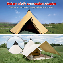 Load image into Gallery viewer, SANLIKE Yurt Black Dome Cap Waterproof Tent Top 4 Ropes Stainless Steel Self-Locking Climbing Buckle Outdoor Tent Accessories