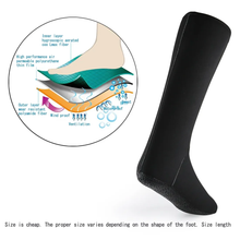 Load image into Gallery viewer, SANLIKE Black Waterproof Non-Slip Socks Ventilation Neoprene Socks Boots for Diving Skiing Surfing Fishing