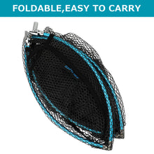 Load image into Gallery viewer, SANLIKE Fishing Net Collapsible Black Coated Dip Mesh Portable Handle Landing Net Aluminium Frame Fishing Tackle