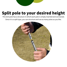 Load image into Gallery viewer, SANLIKE Tent Pole Telescopic Adjustable Stainless Steel Support Rod Tent Awnings Support Supplies Outdoor Camping Accessories