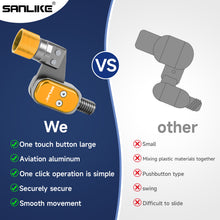 Load image into Gallery viewer, SANLIKE Fishing Landing Net Adapter Aviation Aluminum Dip Net Folding Joint 1/2inch Standard Head Connector Fishing Tool