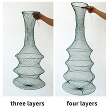 Load image into Gallery viewer, SANLIKE Fishing Net Folding Telescoping Quick-drying Nylon Mesh Fishing Basket Dip Nets Soft Protective Pocket Tackle Tool