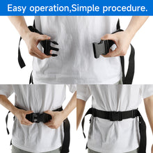 Load image into Gallery viewer, SANLIKE Fishing Waist Belt Adjustable Protective Durable for Sea Fishing One Piece Waist Belt Black