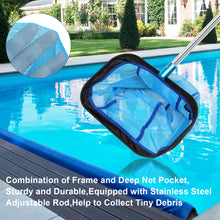 Load image into Gallery viewer, SANLIKE Pool Cleaning Net Skimmer Multifunctional Outdoor Fine Mesh Professional Telescopic Pole Swimming Cleaning Tool