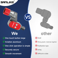 Load image into Gallery viewer, SANLIKE Fishing Landing Net Adapter Aviation Aluminum Dip Net Folding Joint 1/2inch Standard Head Connector Fishing Tool