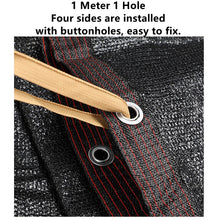 Load image into Gallery viewer, SANLIKE 12-pin Black Sunshade Net Anti-ultraviolet Outdoor Garden Plants Balcony Sun Mesh Swimming Pool Gazebo Shed Cloth