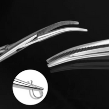Load image into Gallery viewer, SANLIKE 16cm/18cm Stainless Steel Fishing Plier Fishing Locking Pliers Curved Tip Hook Remover Portable Fishing Tool