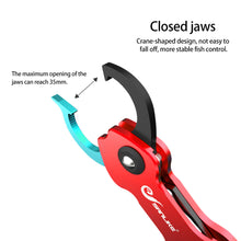 Load image into Gallery viewer, SANLIKE Aluminum Fishing Lip Gripper with Digital Scale EVA Non-Slip Handle Lanyard Anti-Lost One-Hand Operation Fishing Tools