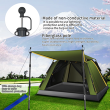 Load image into Gallery viewer, SANLIKE Telescoping Tarp Pole Adjustable Tent Support Rod Thicken Glass Fiber Outdoor Camping Accessories for Hiking Tent